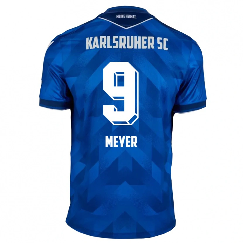 Danxen Heren John Meyer #9 Blauw Wit Thuisshirt Thuistenue 2025/26 T-Shirt België