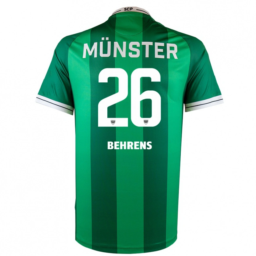 Danxen Heren Morten Behrens #26 Groen Wit Thuisshirt Thuistenue 2025/26 T-Shirt België