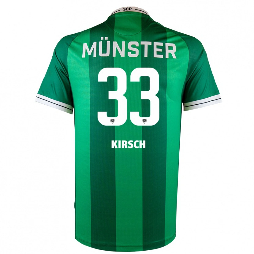 Danxen Heren Marian Kirsch #33 Groen Wit Thuisshirt Thuistenue 2025/26 T-Shirt België