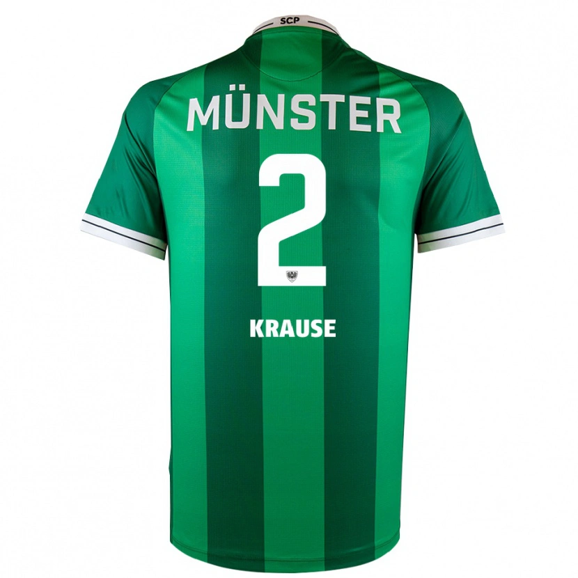 Danxen Heren Moritz Krause #2 Groen Wit Thuisshirt Thuistenue 2025/26 T-Shirt België