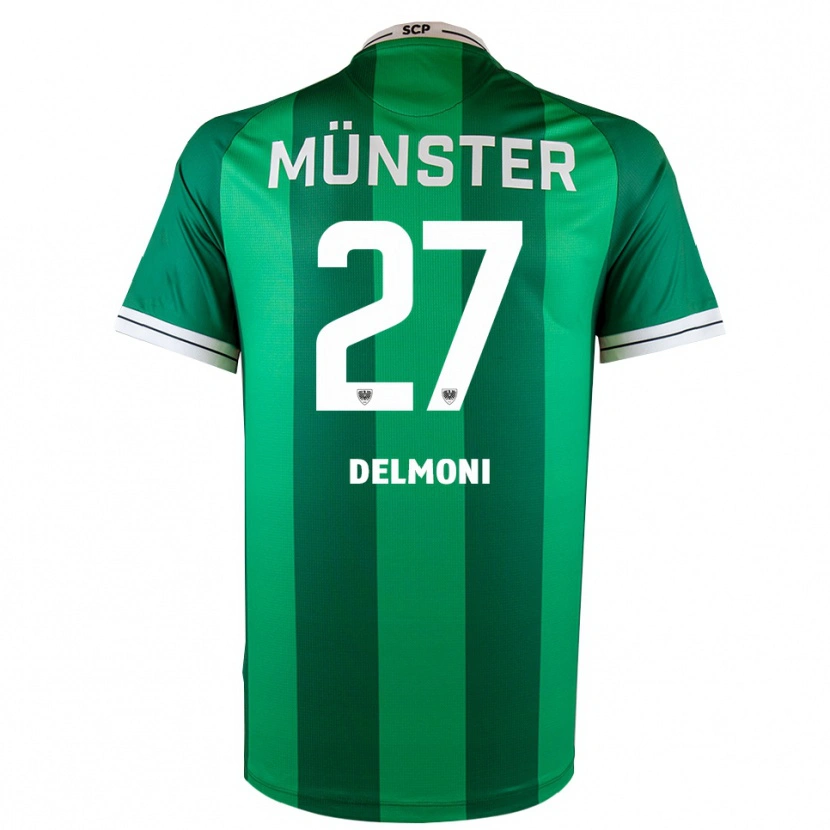 Danxen Heren Adrian Delmoni #27 Groen Wit Thuisshirt Thuistenue 2025/26 T-Shirt België
