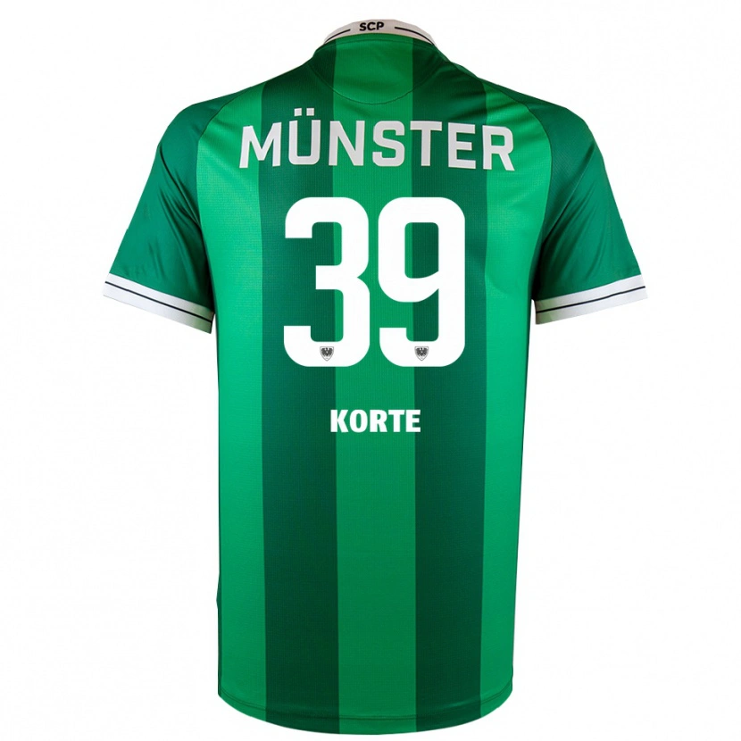 Danxen Heren Jakob Korte #39 Groen Wit Thuisshirt Thuistenue 2025/26 T-Shirt België