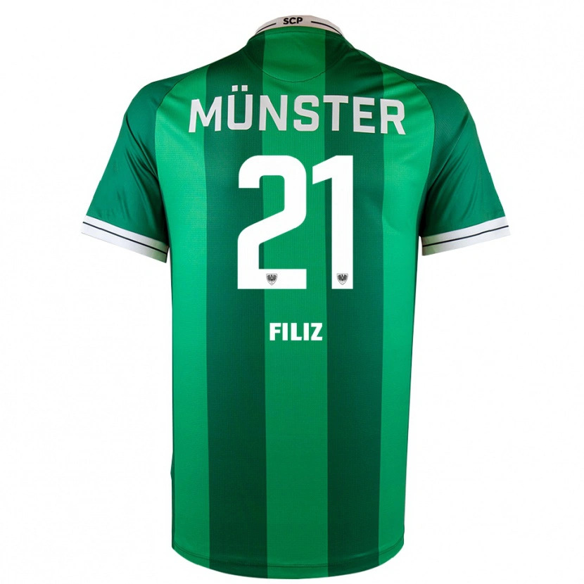 Danxen Heren Mete Filiz #21 Groen Wit Thuisshirt Thuistenue 2025/26 T-Shirt België