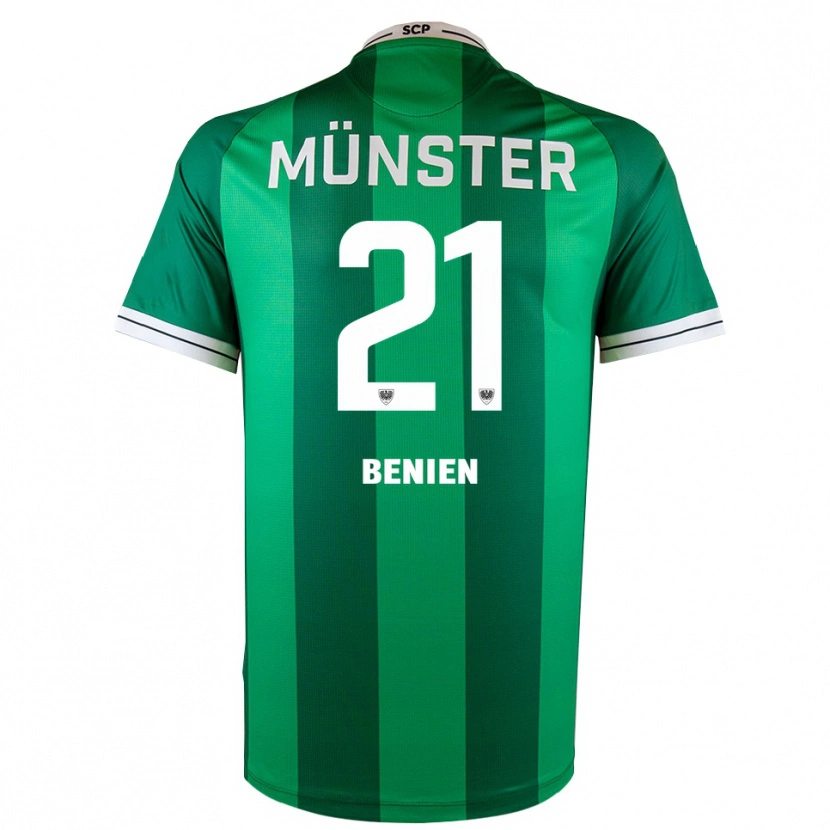 Danxen Heren Lennet Benien #21 Groen Wit Thuisshirt Thuistenue 2025/26 T-Shirt België