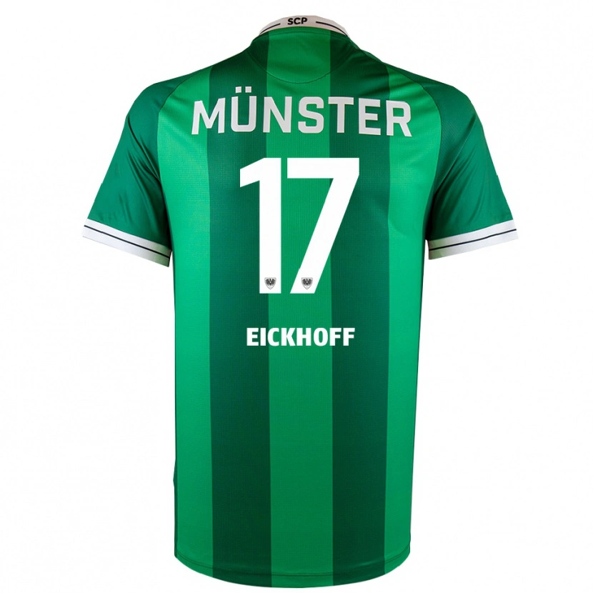 Danxen Heren Bennet Eickhoff #17 Groen Wit Thuisshirt Thuistenue 2025/26 T-Shirt België