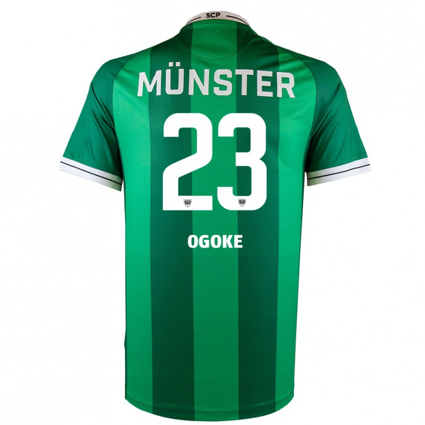 Danxen Heren Desmond Ogoke #23 Groen Wit Thuisshirt Thuistenue 2025/26 T-Shirt België