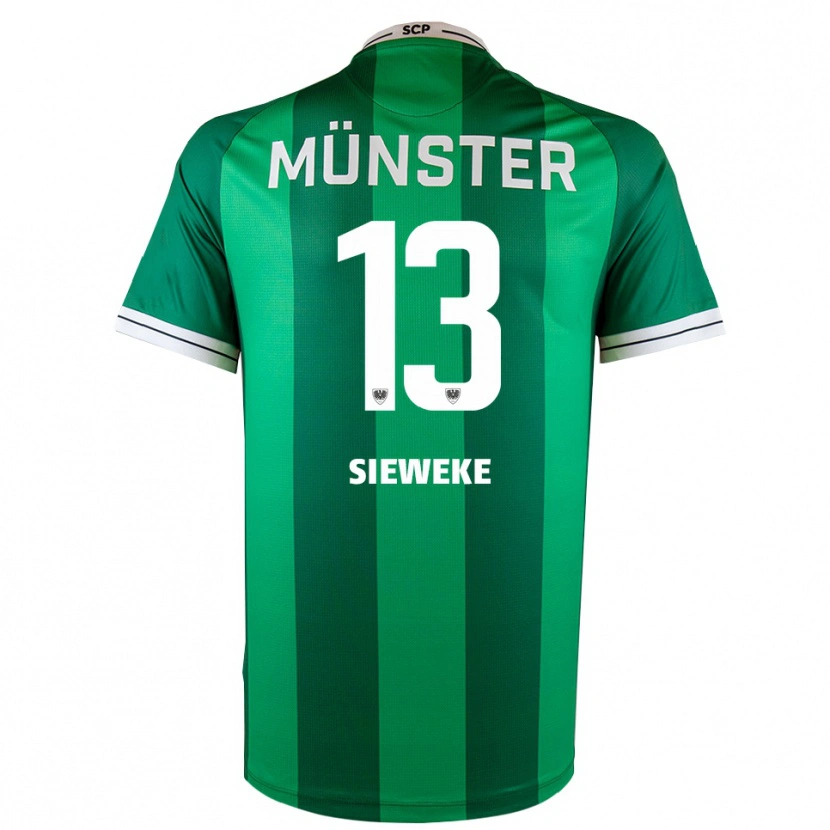 Danxen Heren Henri Sieweke #13 Groen Wit Thuisshirt Thuistenue 2025/26 T-Shirt België