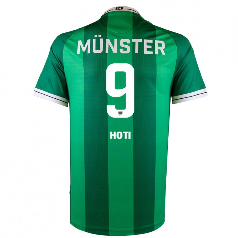 Danxen Heren Arbnor Hoti #9 Groen Wit Thuisshirt Thuistenue 2025/26 T-Shirt België