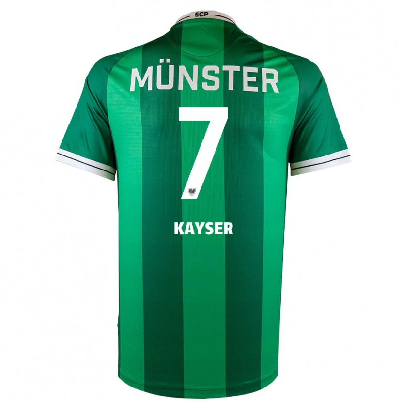 Danxen Heren Leon Kayser #7 Groen Wit Thuisshirt Thuistenue 2025/26 T-Shirt België