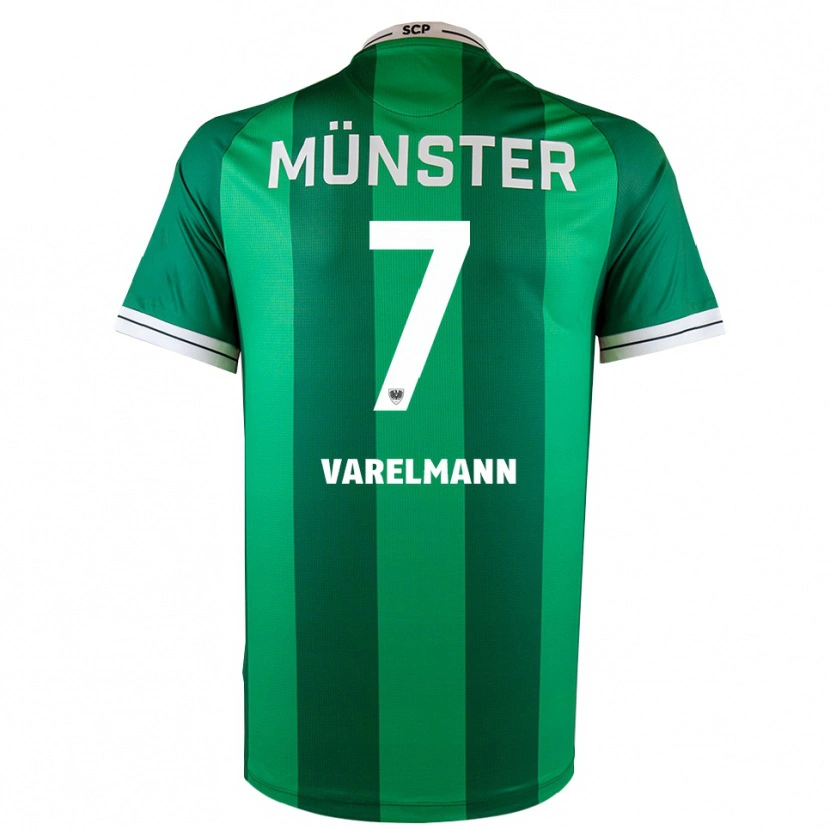 Danxen Heren Malte Varelmann #7 Groen Wit Thuisshirt Thuistenue 2025/26 T-Shirt België