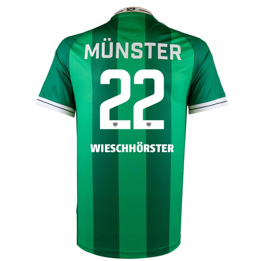 Danxen Heren Falk Wieschhörster #22 Groen Wit Thuisshirt Thuistenue 2025/26 T-Shirt België