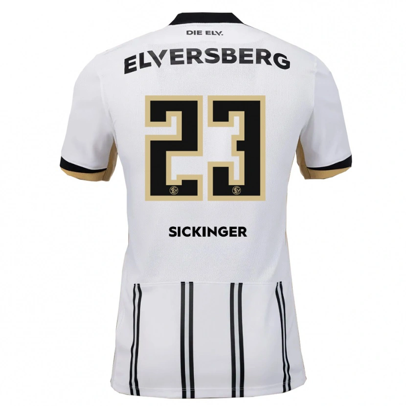 Danxen Heren Carlo Sickinger #23 Wit Zwart Thuisshirt Thuistenue 2025/26 T-Shirt België