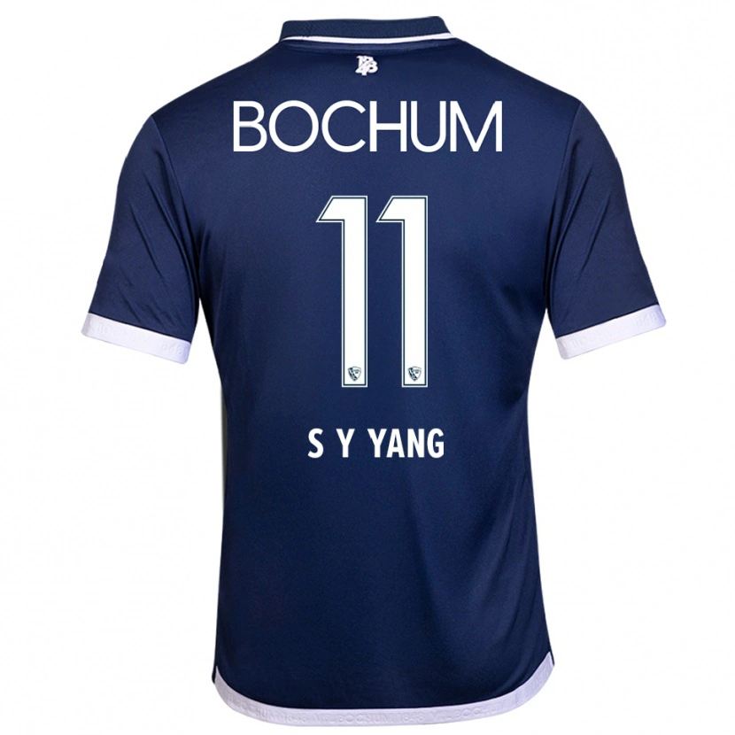 Danxen Heren Si-Yeong Yang #11 Marine Wit Thuisshirt Thuistenue 2025/26 T-Shirt België