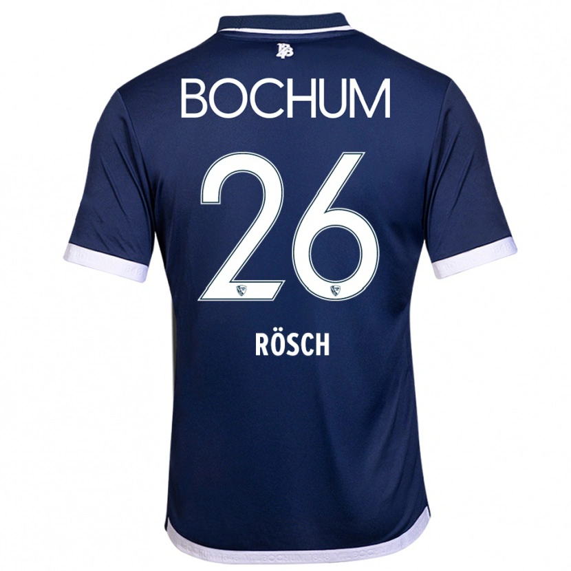Danxen Heren Romario Rösch #26 Marine Wit Thuisshirt Thuistenue 2025/26 T-Shirt België