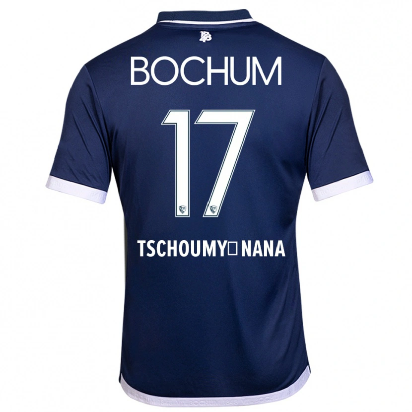 Danxen Heren Daryl Tschoumy-Nana #17 Marine Wit Thuisshirt Thuistenue 2025/26 T-Shirt België
