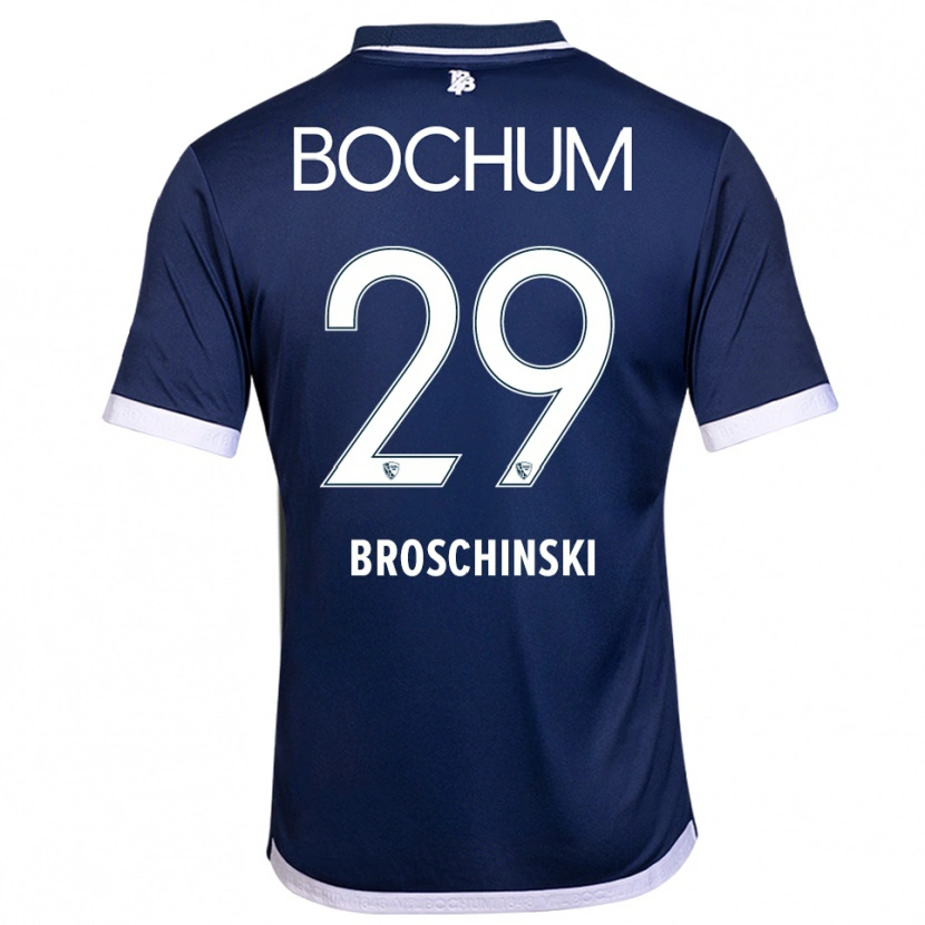 Danxen Heren Moritz Broschinski #29 Marine Wit Thuisshirt Thuistenue 2025/26 T-Shirt België