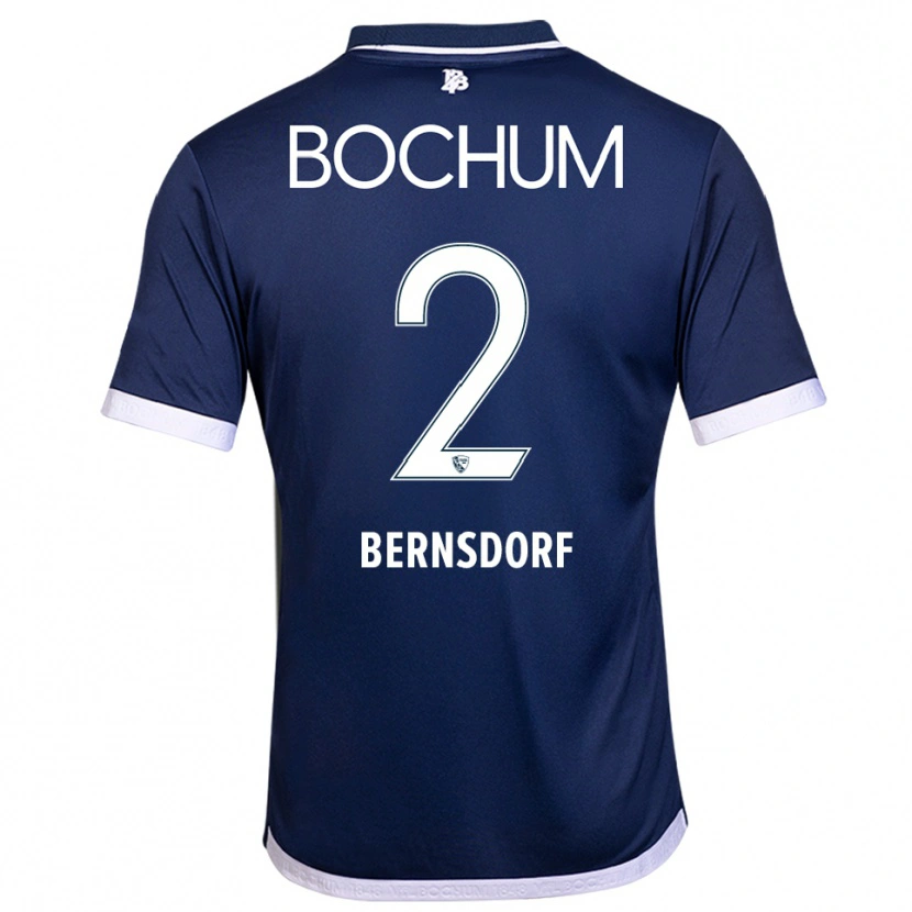Danxen Heren Luca Bernsdorf #2 Marine Wit Thuisshirt Thuistenue 2025/26 T-Shirt België