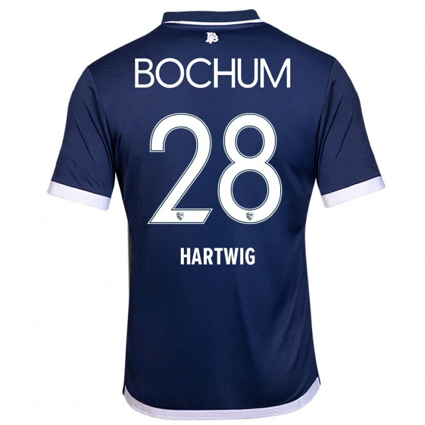 Danxen Heren Luis Hartwig #28 Marine Wit Thuisshirt Thuistenue 2025/26 T-Shirt België
