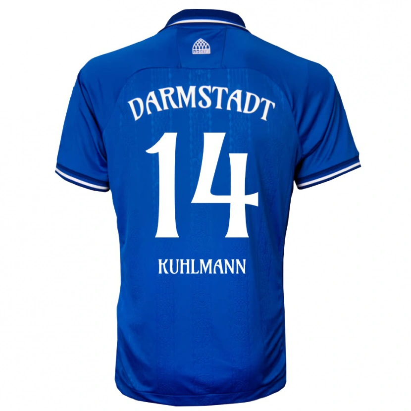 Danxen Heren Marcel Kuhlmann #14 Blauw Wit Thuisshirt Thuistenue 2025/26 T-Shirt België