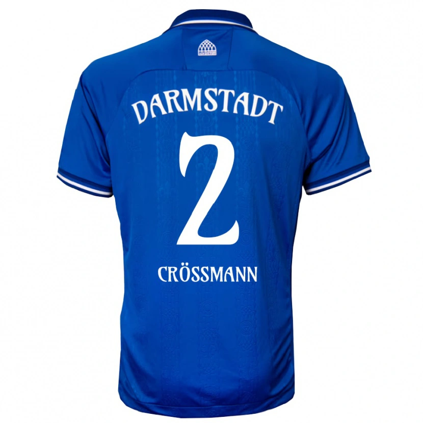 Danxen Heren Elias Crößmann #2 Blauw Wit Thuisshirt Thuistenue 2025/26 T-Shirt België