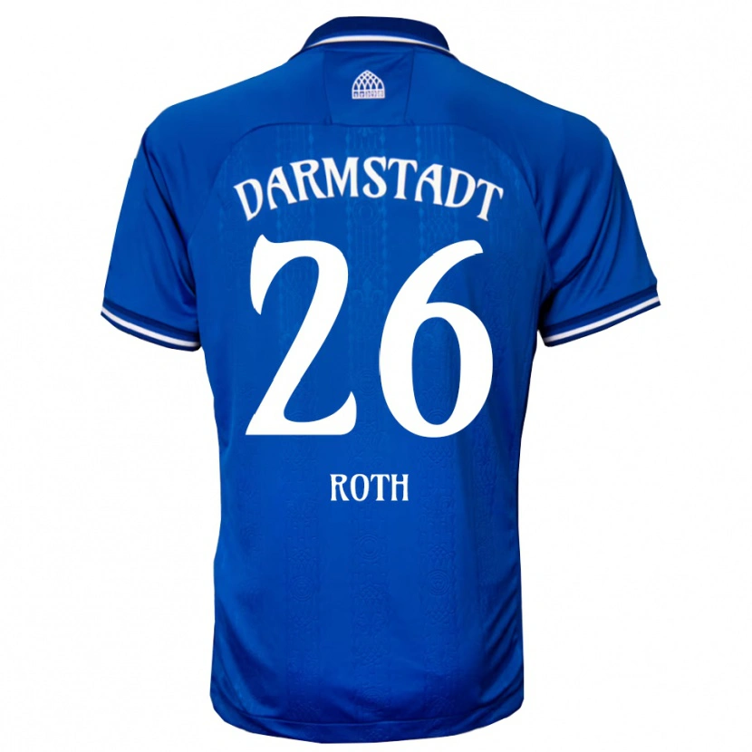 Danxen Heren Maximilian Roth #26 Blauw Wit Thuisshirt Thuistenue 2025/26 T-Shirt België
