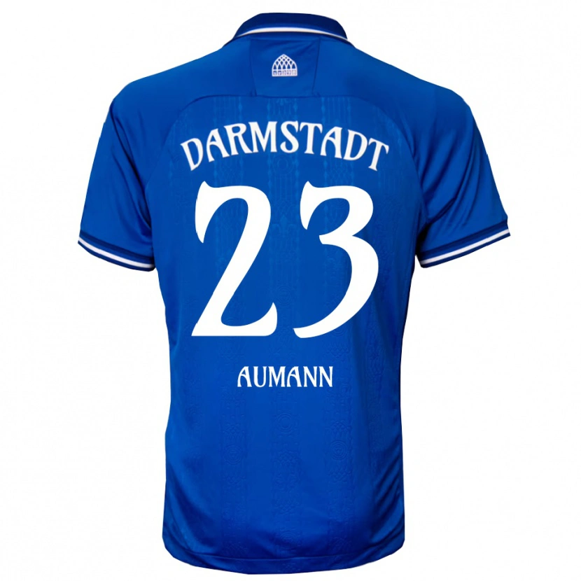 Danxen Heren Emil Aumann #23 Blauw Wit Thuisshirt Thuistenue 2025/26 T-Shirt België