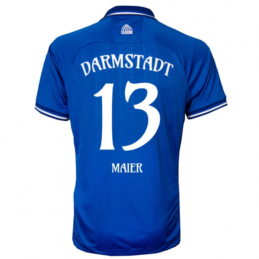 Danxen Heren Marcello Maier #13 Blauw Wit Thuisshirt Thuistenue 2025/26 T-Shirt België