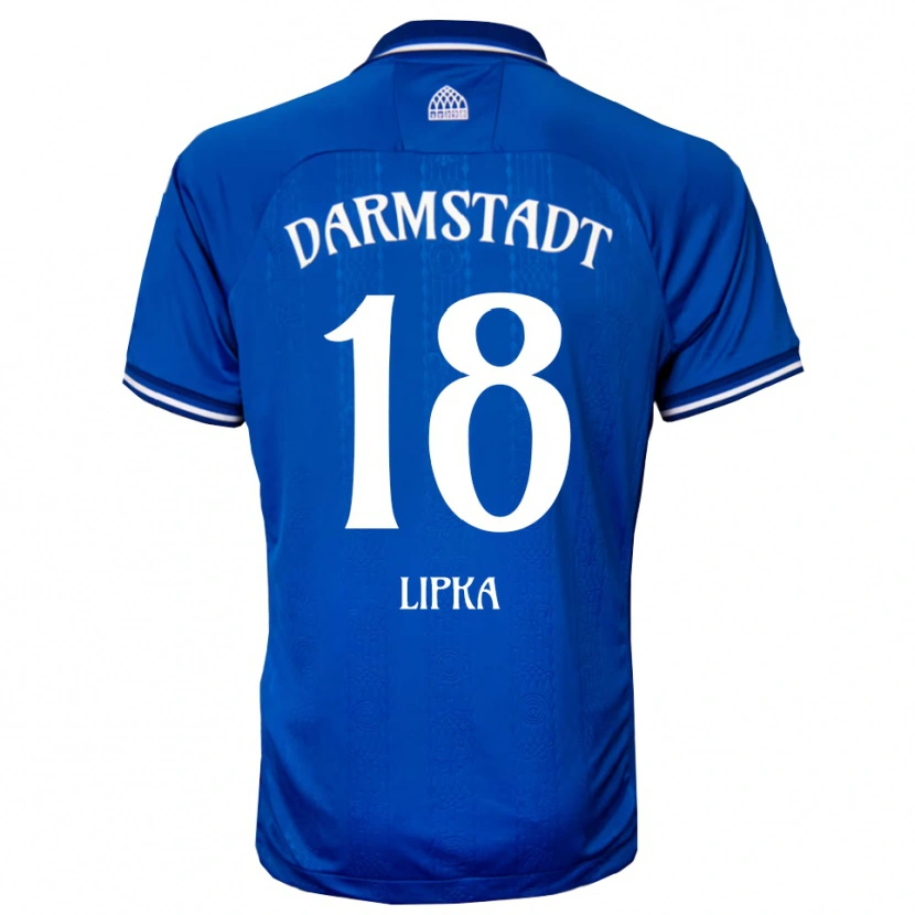 Danxen Heren David Lipka #18 Blauw Wit Thuisshirt Thuistenue 2025/26 T-Shirt België