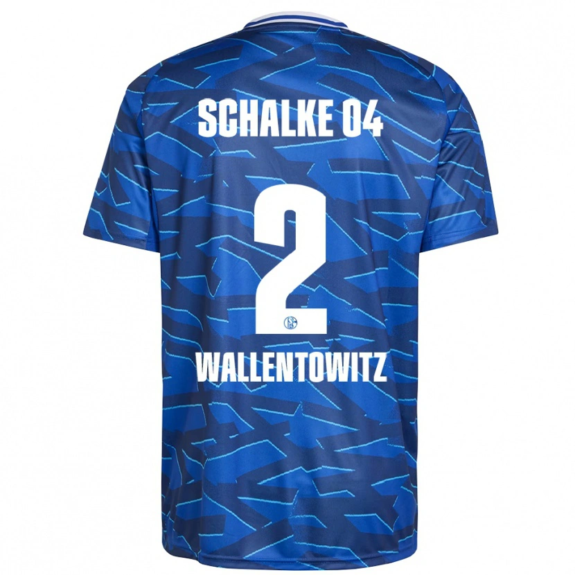 Danxen Heren Mika Wallentowitz #2 Koningsblauw Wit Thuisshirt Thuistenue 2025/26 T-Shirt België