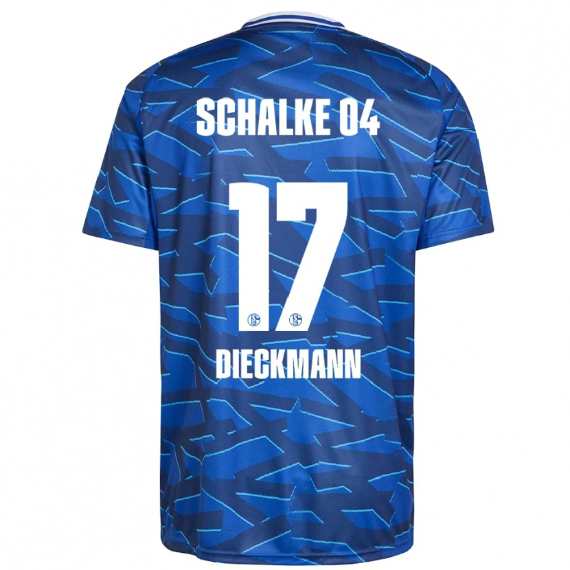 Danxen Heren Jonas Dieckmann #17 Koningsblauw Wit Thuisshirt Thuistenue 2025/26 T-Shirt België