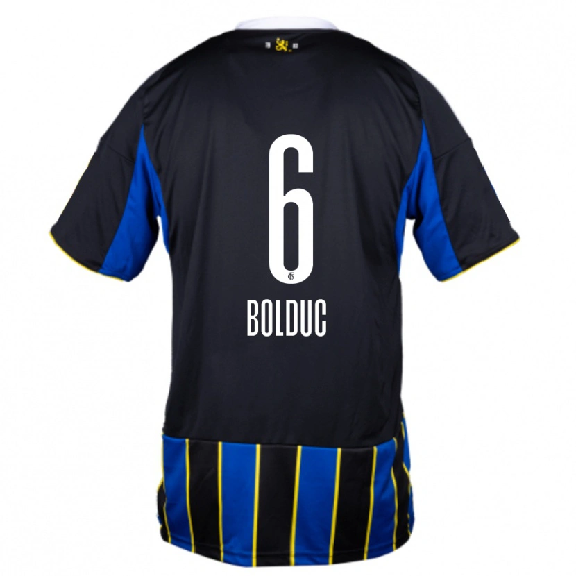 Danxen Heren Tyler Bolduc #6 Blauw Zwart Geel Thuisshirt Thuistenue 2025/26 T-Shirt België