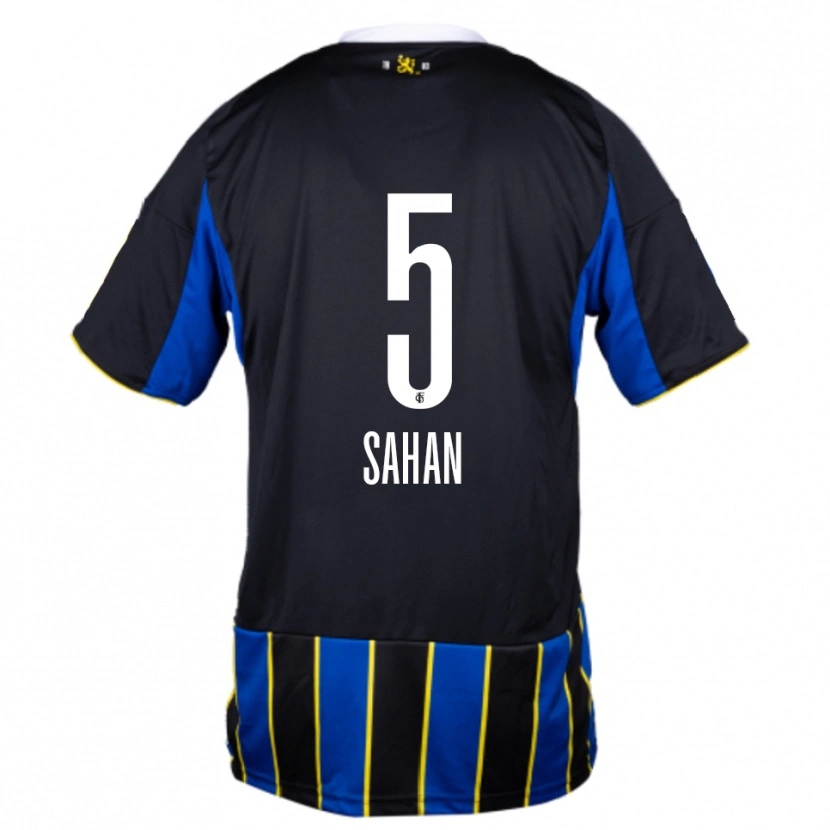 Danxen Heren Vakkas Sahan #5 Blauw Zwart Geel Thuisshirt Thuistenue 2025/26 T-Shirt België