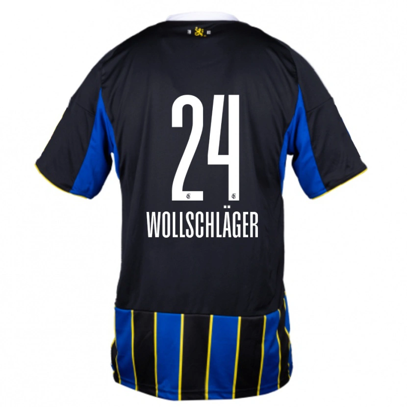 Danxen Heren Luca Wollschläger #24 Blauw Zwart Geel Thuisshirt Thuistenue 2025/26 T-Shirt België