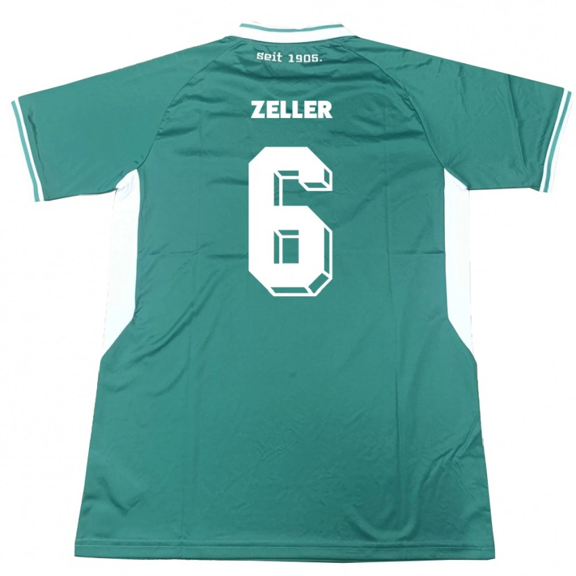 Danxen Heren Lucas Zeller #6 Groen Wit Thuisshirt Thuistenue 2025/26 T-Shirt België