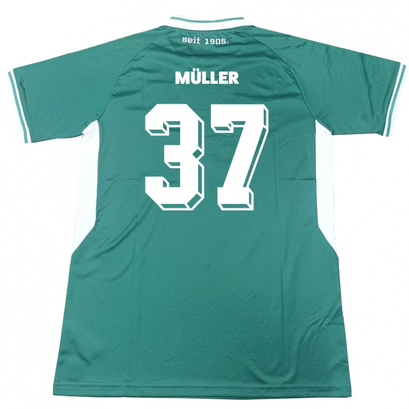 Danxen Heren Sebastian Müller #37 Groen Wit Thuisshirt Thuistenue 2025/26 T-Shirt België