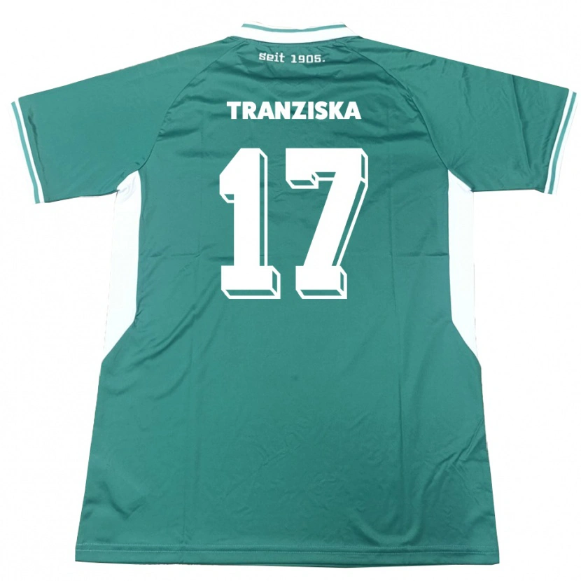 Danxen Heren Jakob Tranziska #17 Groen Wit Thuisshirt Thuistenue 2025/26 T-Shirt België