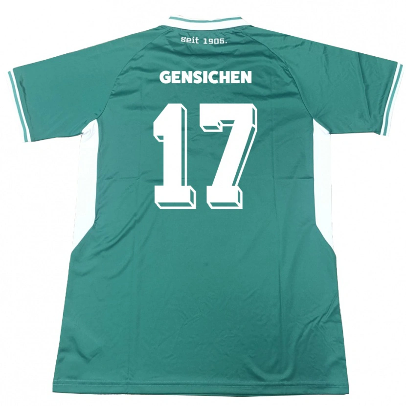 Danxen Heren Tim Gensichen #17 Groen Wit Thuisshirt Thuistenue 2025/26 T-Shirt België