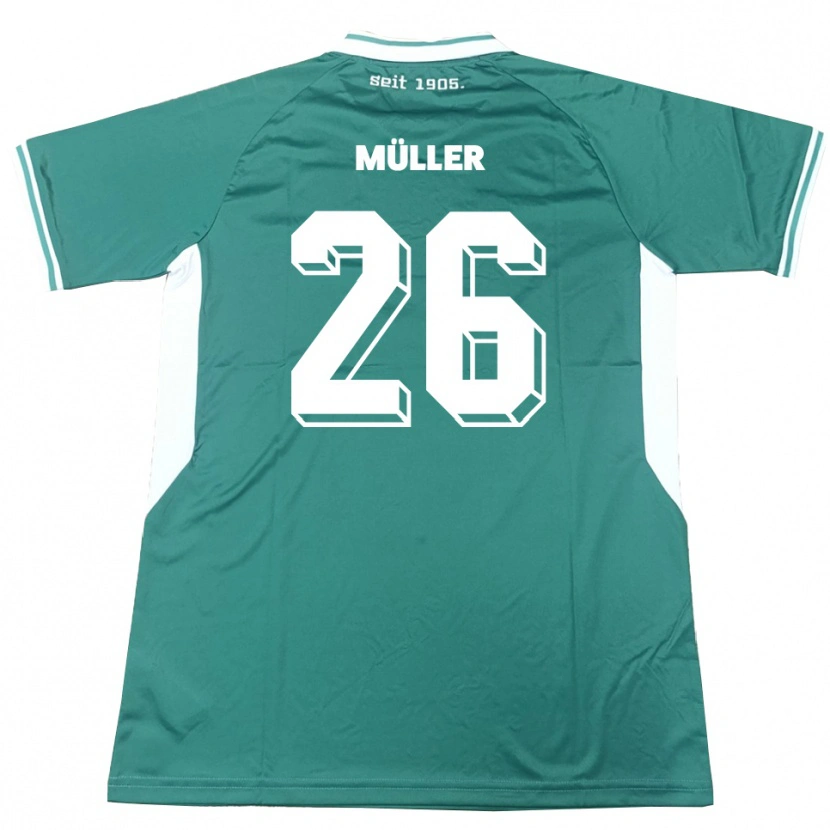 Danxen Heren Maro Müller #26 Groen Wit Thuisshirt Thuistenue 2025/26 T-Shirt België