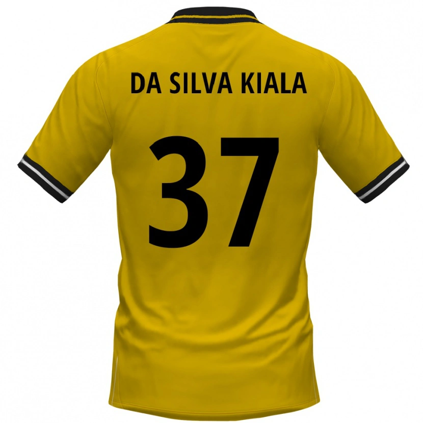 Danxen Heren Joel Da Silva Kiala #37 Geel Zwart Thuisshirt Thuistenue 2025/26 T-Shirt België