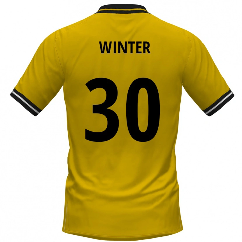 Danxen Heren Nils Winter #30 Geel Zwart Thuisshirt Thuistenue 2025/26 T-Shirt België