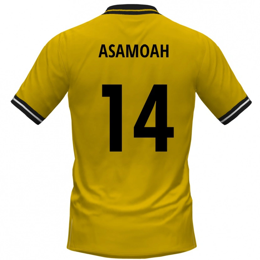 Danxen Heren Jaden Asamoah #14 Geel Zwart Thuisshirt Thuistenue 2025/26 T-Shirt België