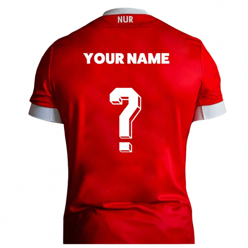 Danxen Heren Uw Naam #0 Rood Wit Thuisshirt Thuistenue 2025/26 T-Shirt België