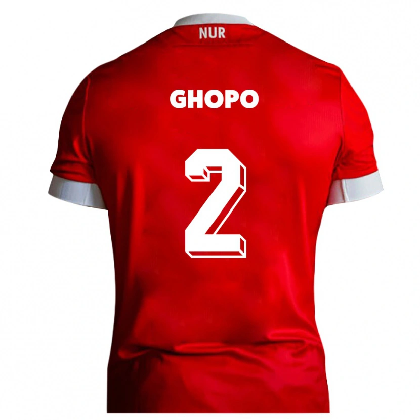Danxen Heren Morel Ghopo #2 Rood Wit Thuisshirt Thuistenue 2025/26 T-Shirt België