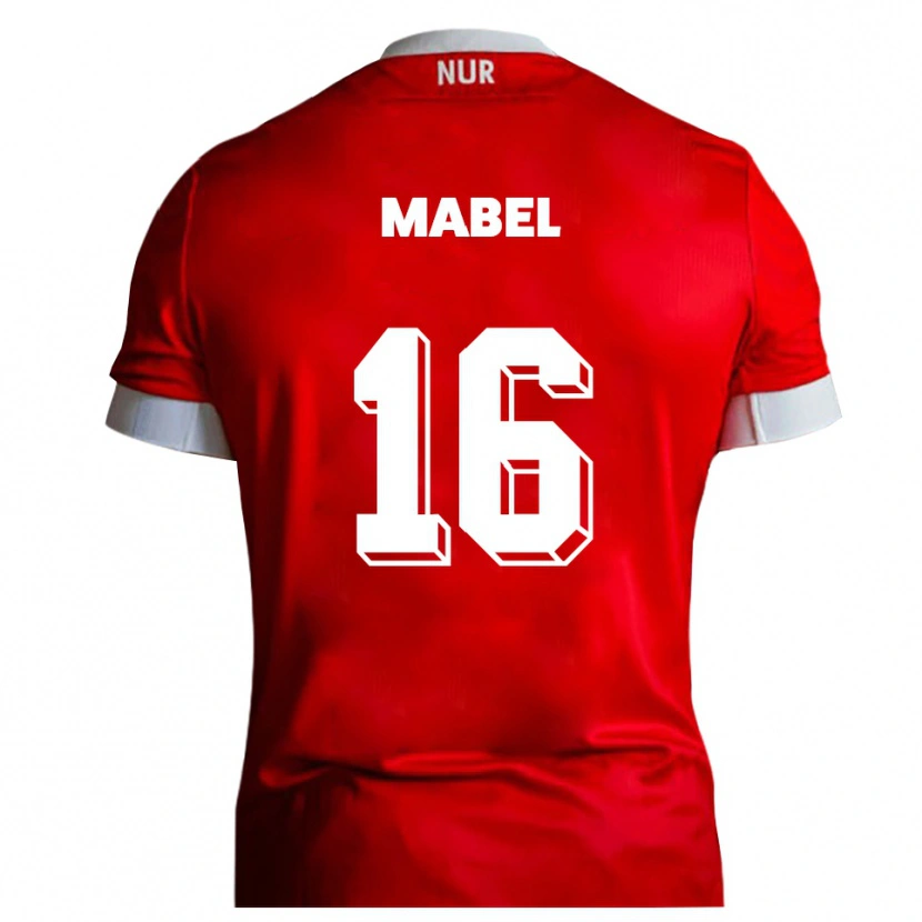 Danxen Heren Steeve Mabel #16 Rood Wit Thuisshirt Thuistenue 2025/26 T-Shirt België