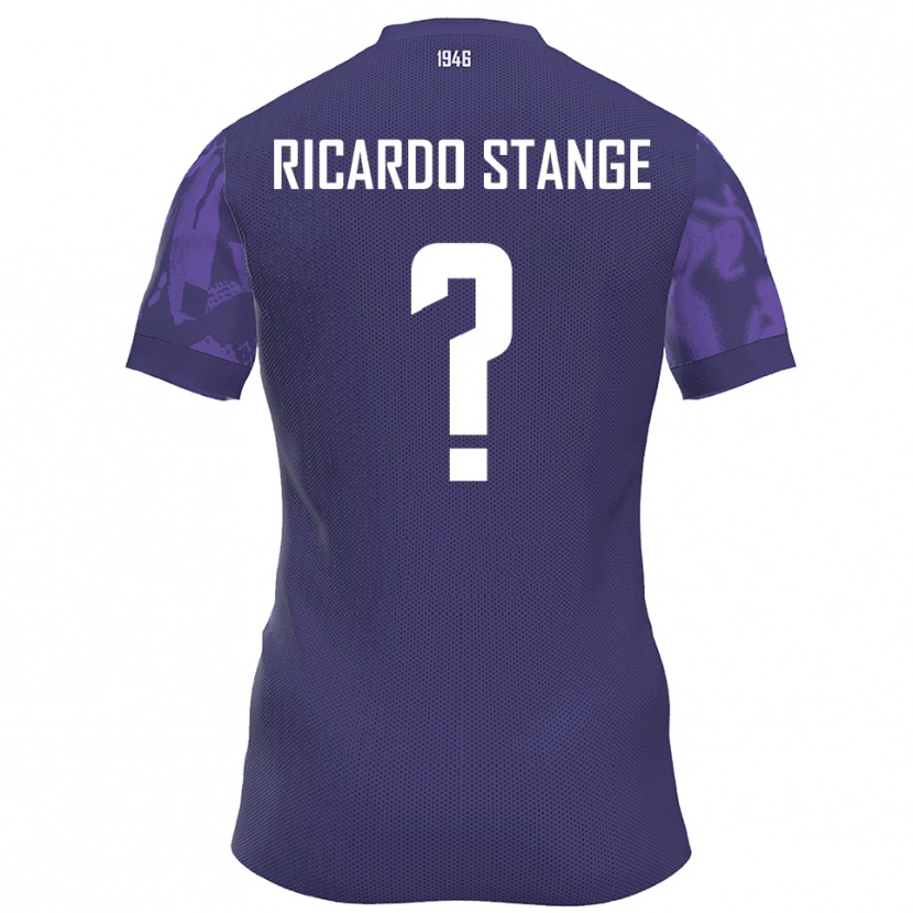 Danxen Heren Andres Ricardo Stange #0 Paars Wit Thuisshirt Thuistenue 2025/26 T-Shirt België