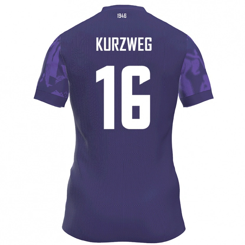 Danxen Heren Cedric Kurzweg #16 Paars Wit Thuisshirt Thuistenue 2025/26 T-Shirt België