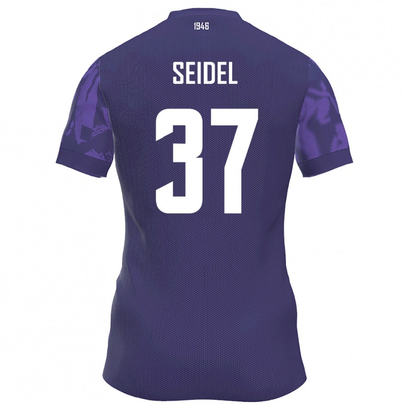 Danxen Heren Paul Seidel #37 Paars Wit Thuisshirt Thuistenue 2025/26 T-Shirt België