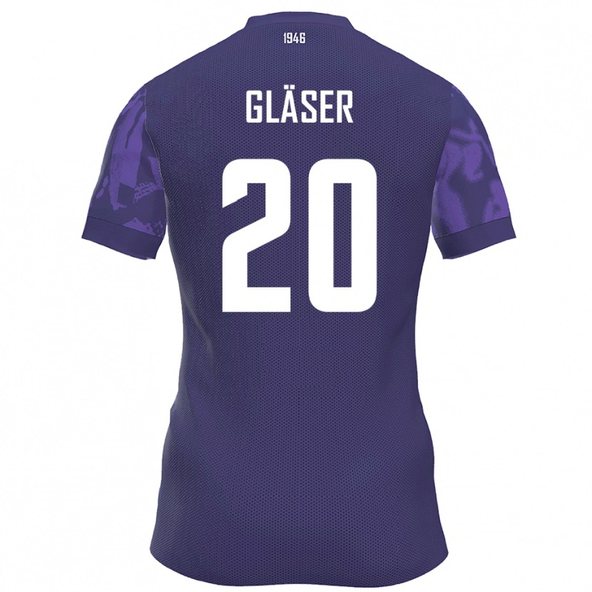 Danxen Heren Philipp Gläser #20 Paars Wit Thuisshirt Thuistenue 2025/26 T-Shirt België
