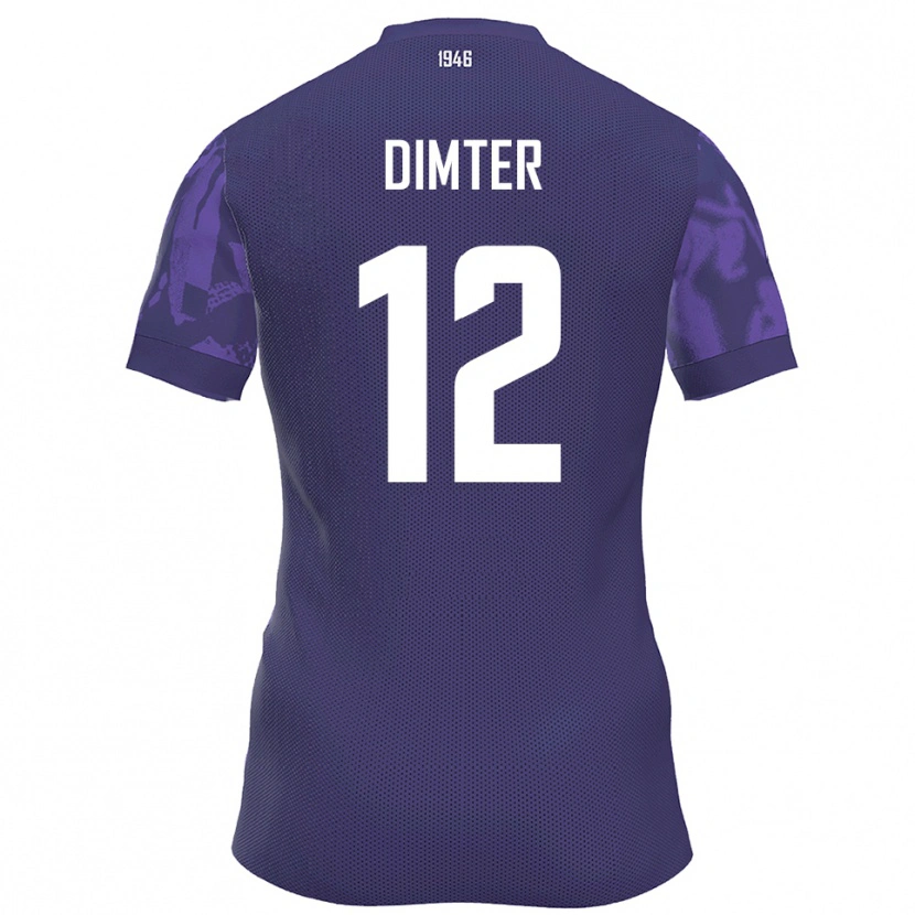 Danxen Heren Noel Dimter #12 Paars Wit Thuisshirt Thuistenue 2025/26 T-Shirt België