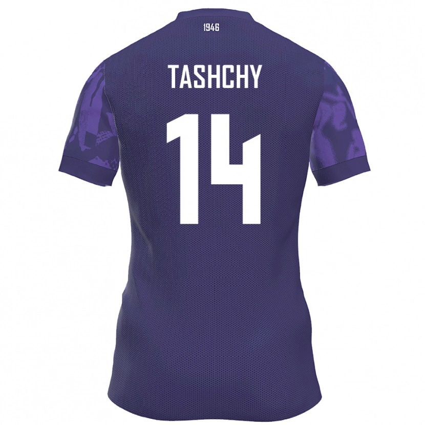 Danxen Heren Boris Tashchy #14 Paars Wit Thuisshirt Thuistenue 2025/26 T-Shirt België